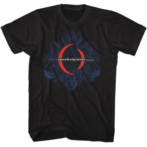 A Perfect Circle Organic Mandala Black T-shirt