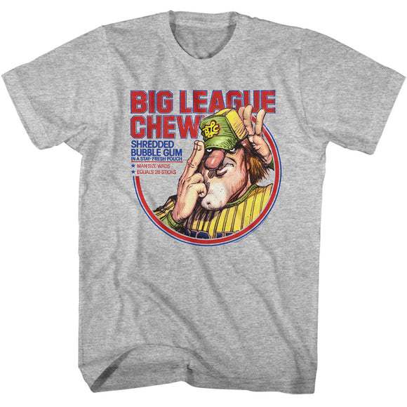 Big League Chew Pitcher Circle Photo Grey T-shirt