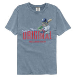 Big League Chew Outta Here Original Washed Blue Jean T-shirt