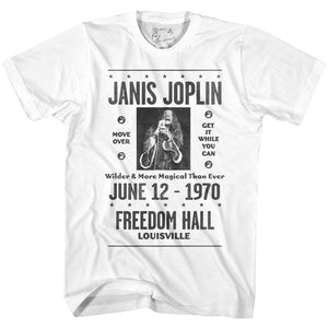 Janis Joplin Louisville 1970 White T-shirt