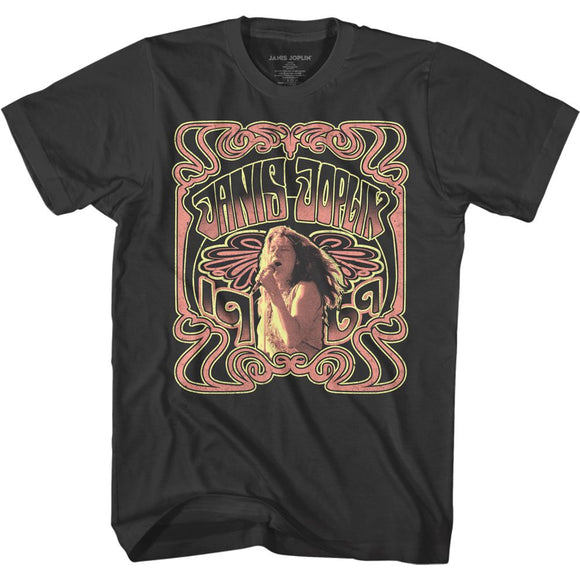 Janis Joplin 1969 Nouveau Style Smoke T-shirt