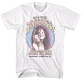 Janis Joplin Live in Concert 1970 NY White T-shirt