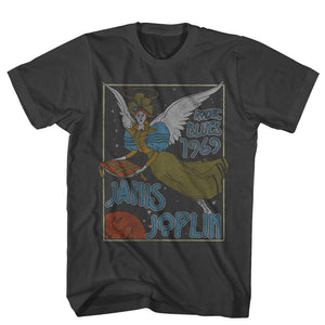 Janis Joplin Noveau Angel Smoke T-shirt