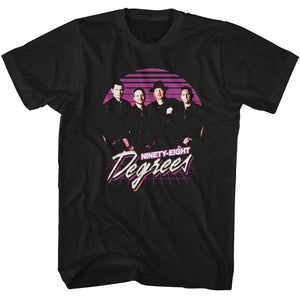 98 Degrees Retro Group Photo Black Tall T-shirt