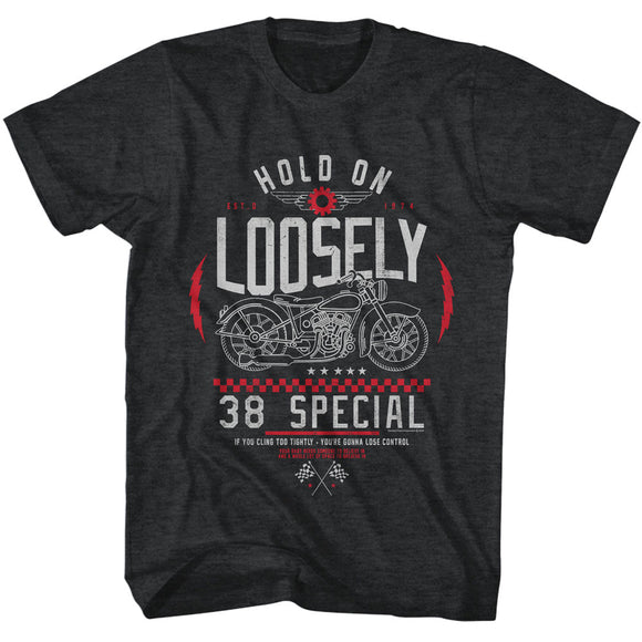 38 Special Hold On Loosely Black Heather T-shirt