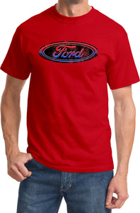 Ford Oval T-shirt Distressed Logo - Yoga Clothing for You