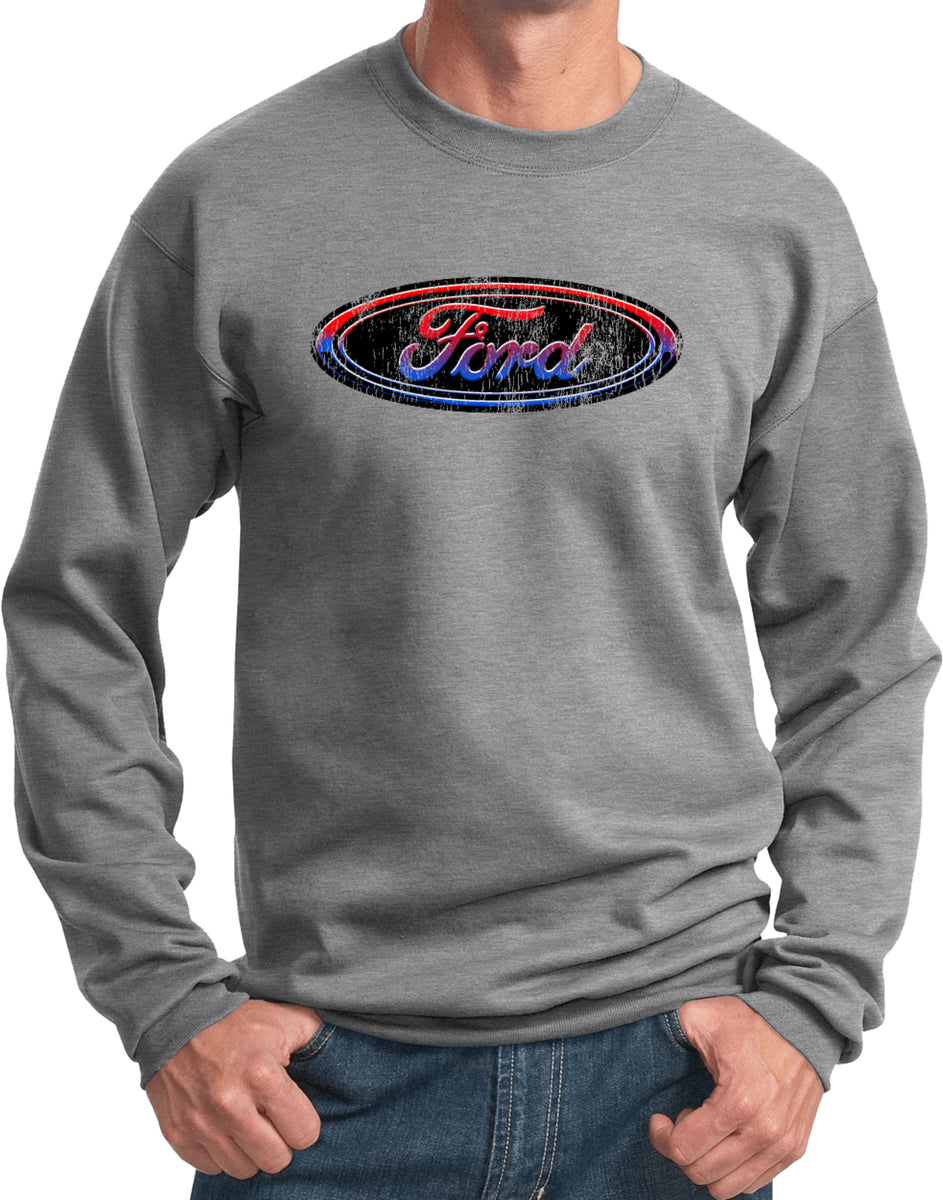 Ford Oval Sweatshirt Distressed Logo