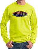 Ford Oval Sweatshirt Distressed Logo - Yoga Clothing for You