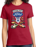 Ladies Ford Mustang T-shirt V8 Collection - Yoga Clothing for You