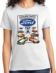 Ladies Ford Mustang T-shirt V8 Collection - Yoga Clothing for You