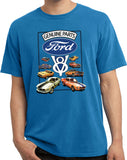 Ford Mustang T-shirt V8 Collection Pigment Dyed Tee - Yoga Clothing for You