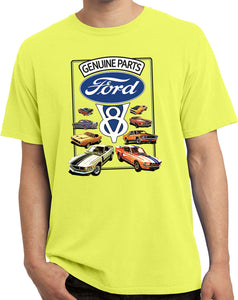 Ford Mustang T-shirt V8 Collection Pigment Dyed Tee - Yoga Clothing for You