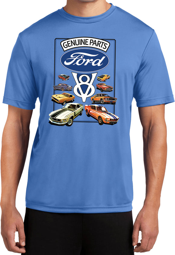 Ford Mustang T-shirt V8 Collection Moisture Wicking Tee - Yoga Clothing for You