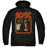 AC/DC Distressed Group Photo Black Pullover Hoodie - Yoga Clothing for You