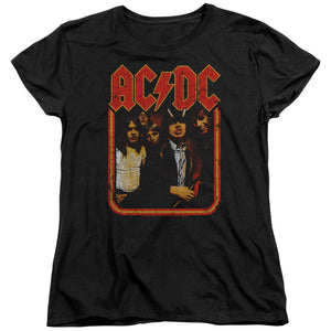 AC/DC Distressed Group Photo Womens Shirt - Yoga Clothing for You