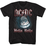 AC/DC Hells Bells Black Tall T-shirt - Yoga Clothing for You