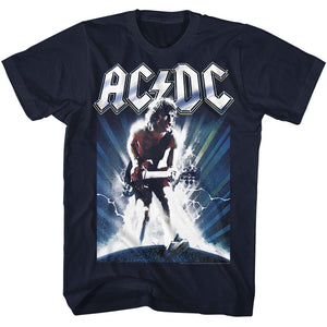 AC/DC Angus Young Solo Navy T-shirt - Yoga Clothing for You