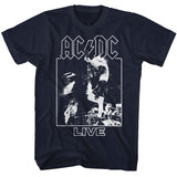 AC/DC Live in Concert Navy T-shirt - Yoga Clothing for You