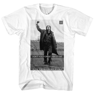 The Breakfast Club Bender Don't You Forget About Me Quote White T-shirt - Yoga Clothing for You