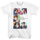 The Breakfast Club Vintage Character Photos White Tall T-shirt - Yoga Clothing for You