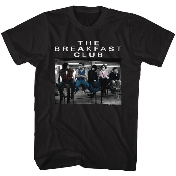 The Breakfast Club Classic Character Photo Black T-shirt - Yoga Clothing for You