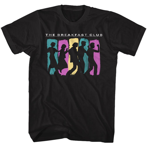 The Breakfast Club Characters Dancing Black T-shirt - Yoga Clothing for You