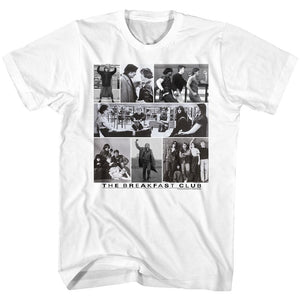 The Breakfast Club Collage White Tall T-shirt - Yoga Clothing for You