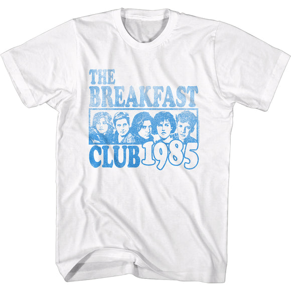 The Breakfast Club Vintage 1985 Photo White Tall T-shirt - Yoga Clothing for You