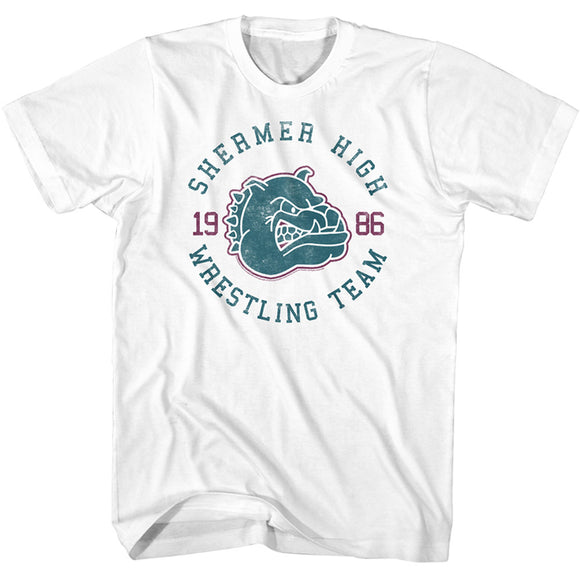 The Breakfast Club 1986 Shermer High Wrestling Team White Tall T-shirt - Yoga Clothing for You