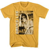 Bruce Lee Smile Pose Ginger T-shirt - Yoga Clothing for You