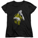 Ladies Bruce Lee T-Shirt Yellow and Black Jumpsuit Stance Shirt - Yoga Clothing for You
