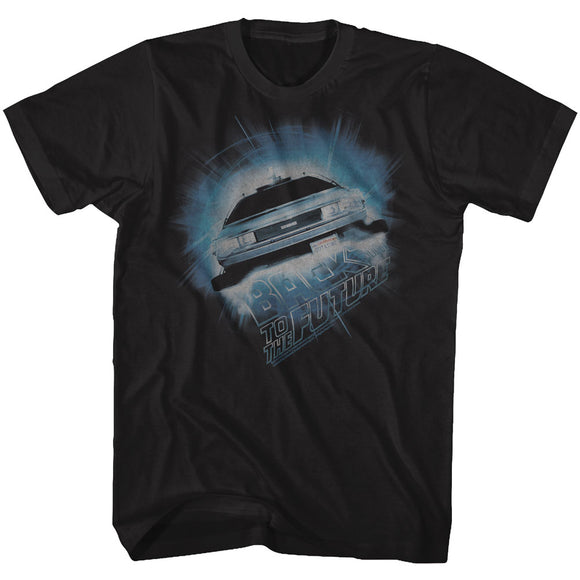 Back to the Future DeLorean Front End Black Tall T-shirt - Yoga Clothing for You