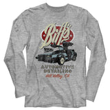 Back to the Future Long Sleeve T-Shirt Buffs Automotive Detailing Grey Tee - Yoga Clothing for You