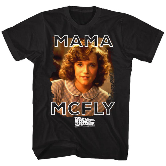 Back to the Future Mama McFly Black Tall T-shirt - Yoga Clothing for You