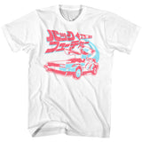 Back to the Future Japanese Logo White Tall T-shirt - Yoga Clothing for You