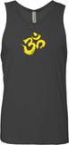 Yellow Brushstroke AUM Premium Yoga Tank Top - Yoga Clothing for You