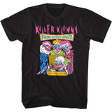 Killer Klowns From Outer Space Pizza Box Delivery Black Tall T-shirt - Yoga Clothing for You