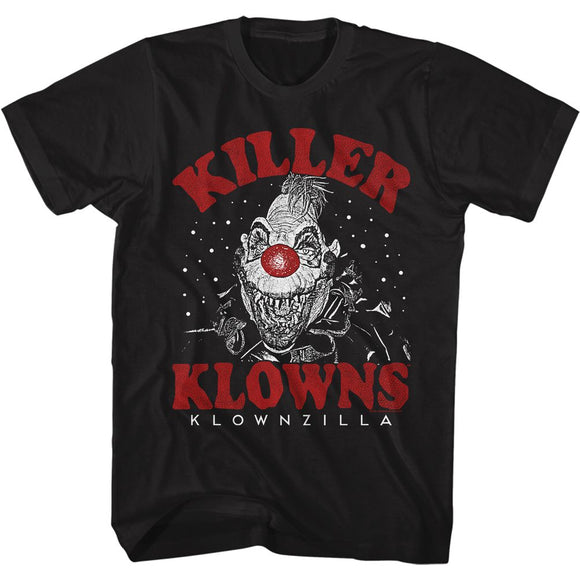 Killer Klowns From Outer Space Klownzilla Up Close Black T-shirt - Yoga Clothing for You