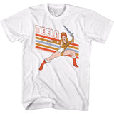 Masters of the Universe Teela Character Pose White T-shirt