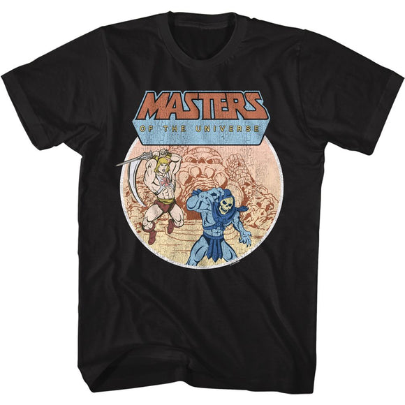 Masters of the Universe Vintage Battle Black T-shirt