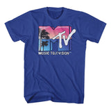 MTV Tropical Beach Logo Royal T-shirt - Yoga Clothing for You