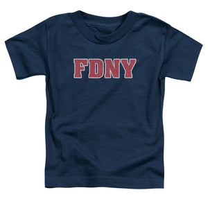 FDNY Toddler T-Shirt New York Fire Dept Logo Navy Blue Tee - Yoga Clothing for You