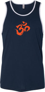 Orange Brushstroke AUM Premium Yoga Tank Top - Yoga Clothing for You