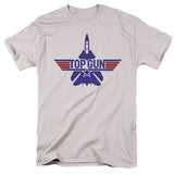 Top Gun T-Shirt Logo F 14 Tomcat Silver Tee - Yoga Clothing for You