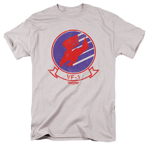 Top Gun T-Shirt VF-1 Logo Silver Tee - Yoga Clothing for You