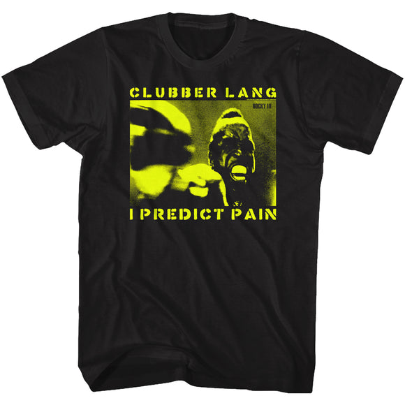 Rocky T-Shirt Clubber Lang I Predict Pain Black Tee - Yoga Clothing for You