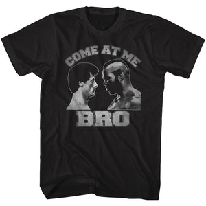 Rocky Tall T-Shirt Come At Me Bro Clubber Lang Black Tee - Yoga Clothing for You