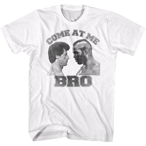 Rocky T-Shirt Come At Me Bro Clubber Lang White Tee - Yoga Clothing for You