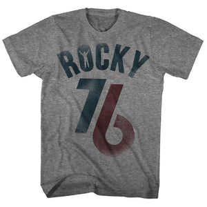 Rocky T-Shirt Distressed 76 Graphite Heather Tee - Yoga Clothing for You