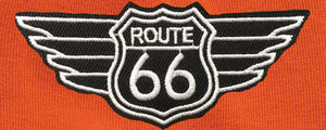 Historic Rt Route 66 Patch Adult Beanie Hat - Yoga Clothing for You